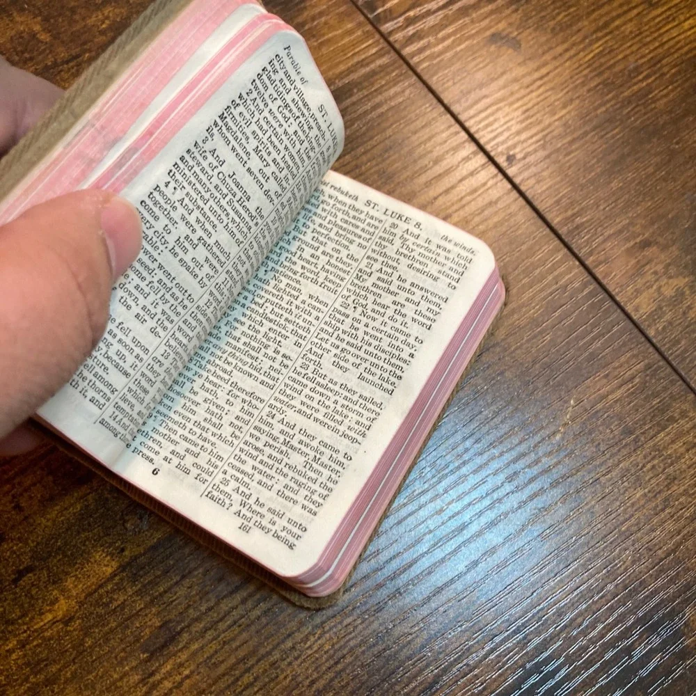 Antique 1917 Military Pocket Bible American Bible Society WW1 New Testament